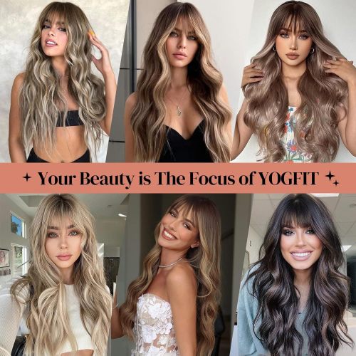 Women's long curly wig headband