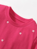Girls' short sleeved dress