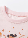 Girls' skirt short sleeved pure cotton children's dress