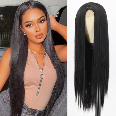 Women's split straight wig headband