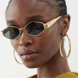 Diamond sunglasses for women's metal sunglasses