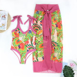 One piece swimsuit, women's V-neck, belly covering, slimming skirt, hot spring beach skirt