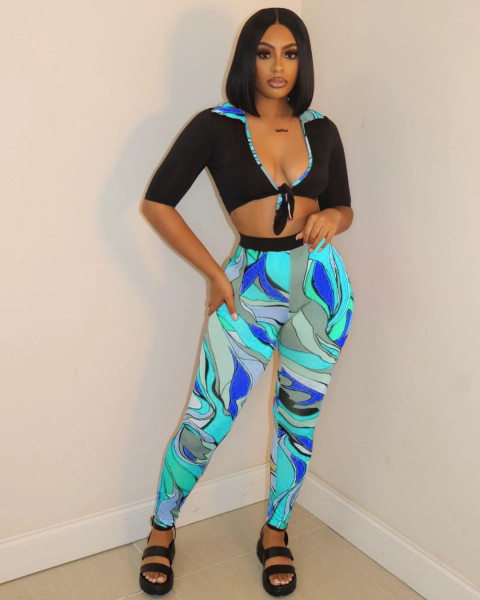 Printed strap set