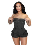 Bra elastic jumpsuit shorts