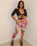 Printed strap set