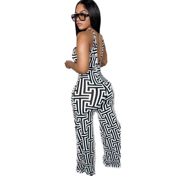 Digital high-definition printed jumpsuit