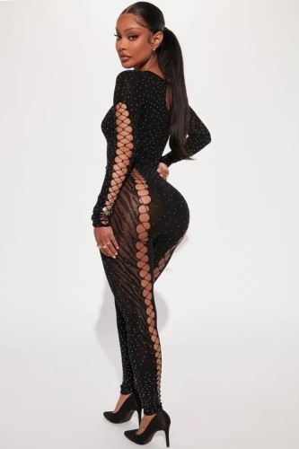 Wearable jumpsuit pajamas and tight jumpsuit