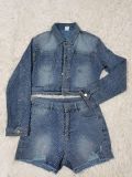 Denim hot diamond set