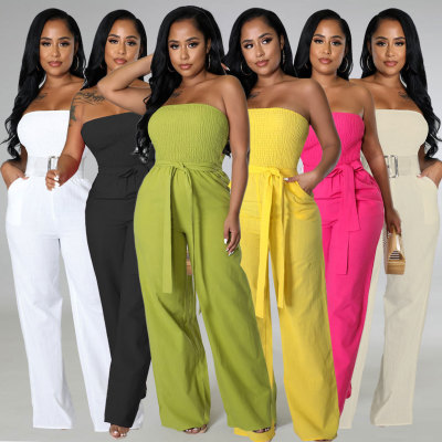 Casual loose fitting jumpsuit