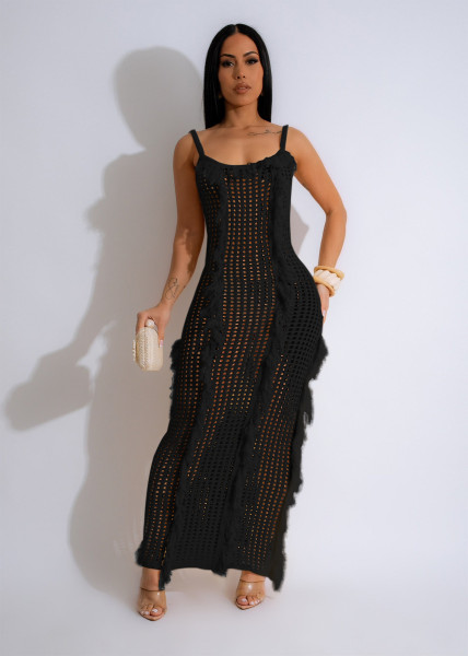 Women's dress, fashionable sunscreen cover up, beach long skirt