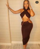 Multi dressing sexy strappy dress