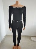 Women's printed sexy tight fitting two-piece set