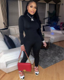 Velvet sports tight fitting and hip lifting high elastic jumpsuit