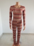 Milk silk long sleeved pants two-piece set
