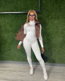 Velvet sports tight fitting and hip lifting high elastic jumpsuit