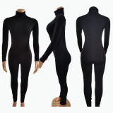 Velvet sports tight fitting and hip lifting high elastic jumpsuit