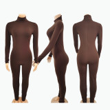 Velvet sports tight fitting and hip lifting high elastic jumpsuit