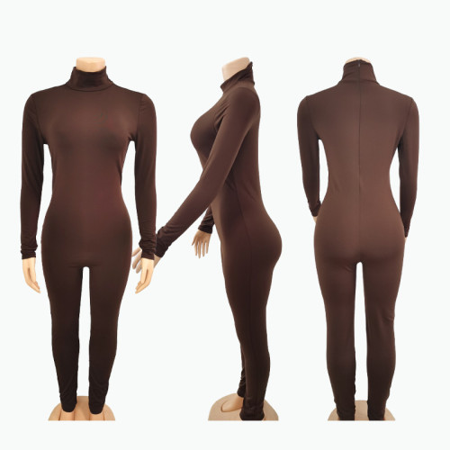 Velvet sports tight fitting and hip lifting high elastic jumpsuit