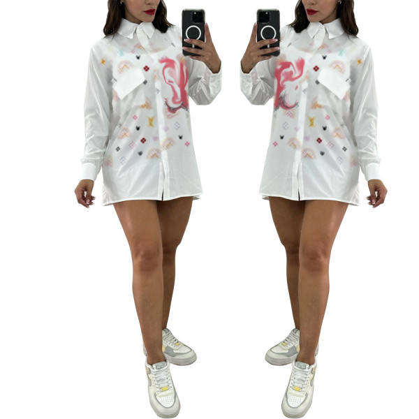 Digital colorful printed casual shirt (including pockets)