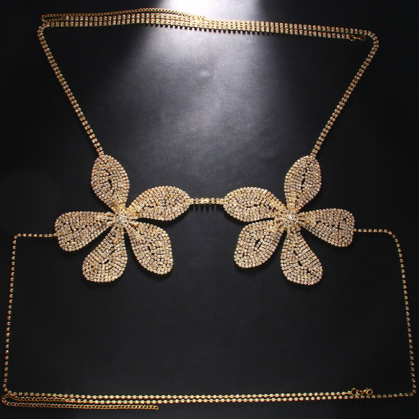 Personalized sparkling rhinestone body chain accessories