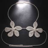 Personalized sparkling rhinestone body chain accessories