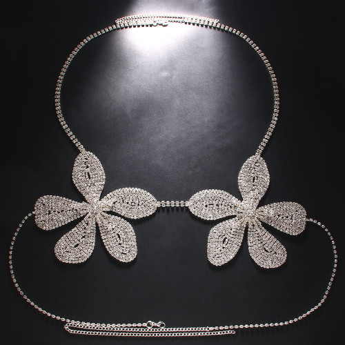 Personalized sparkling rhinestone body chain accessories