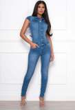 Fashion denim jumpsuit