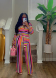 Slim fit pants two-piece set