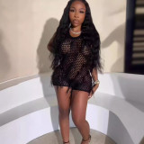 Ultra thin sexy elastic jumpsuit skirt