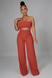 Women's two-piece set of strapless pants