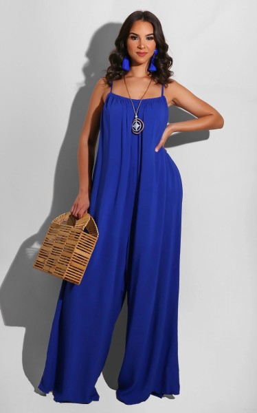 Solid color camisole women's jumpsuit
