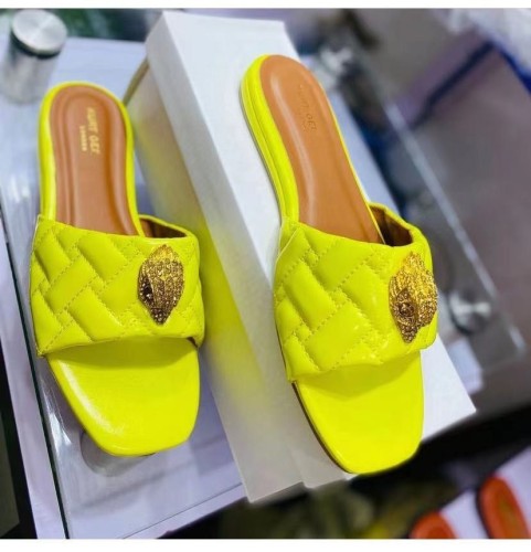 Eagle head hardware diamond buckle flip flops