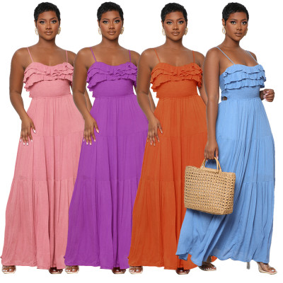 Open back bow tie women's dress