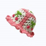Cherry handmade knitted woolen fisherman's hat