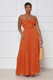 Open back bow tie women's dress