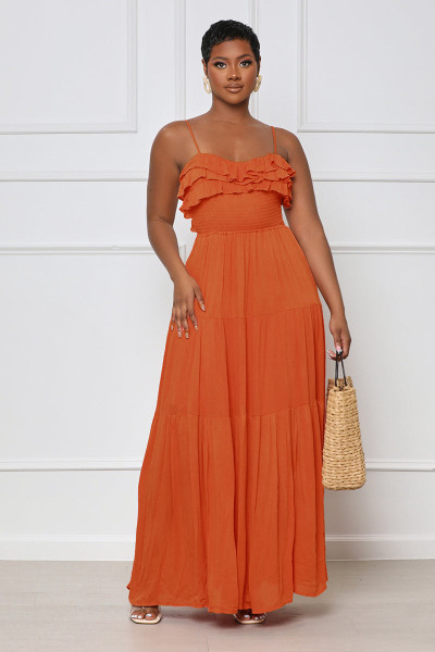Open back bow tie women's dress
