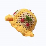 Cherry handmade knitted woolen fisherman's hat