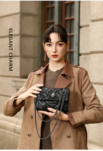 Chain women's bag, single shoulder crossbody bag, eagle head small bag
