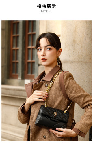Lingge Chain Shoulder Bag Crossbody Bag Eagle Head Small Bag