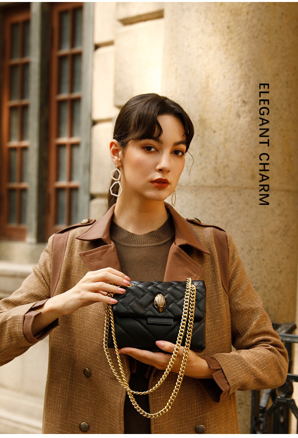 Lingge Chain Shoulder Bag Crossbody Bag Eagle Head Small Bag