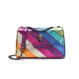 Rainbow Eagle Head Spliced Chain Single Shoulder Crossbody Bag