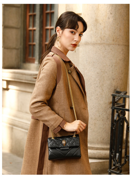 Lingge Chain Shoulder Bag Crossbody Bag Eagle Head Small Bag