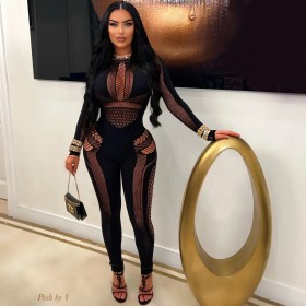 Sexy and fun pajamas, wearing tight jumpsuits over the top