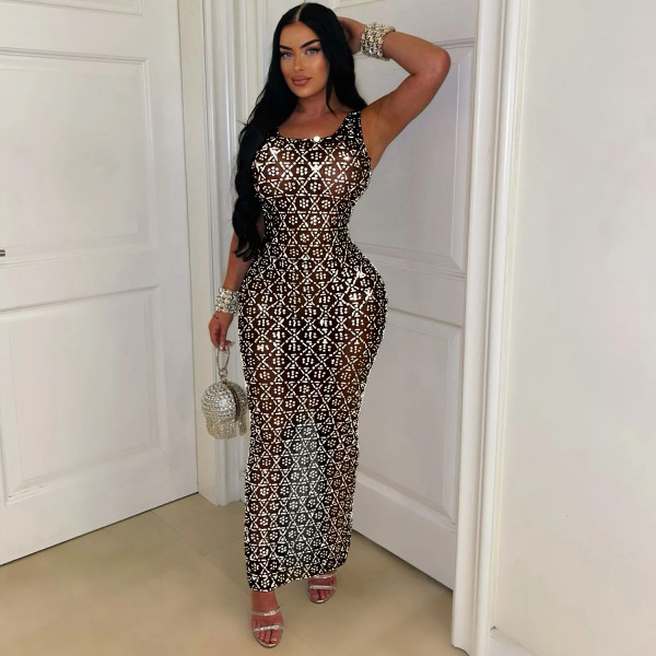 Women's Sexy Mesh Perspective Dress