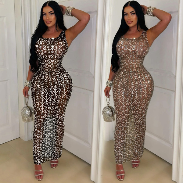 Women's Sexy Mesh Perspective Dress