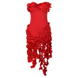 Women's ear trimmed dress