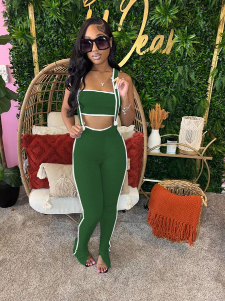 Two piece set of straps and pants