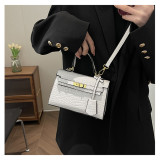 Crocodile Pattern Versatile Handbag
