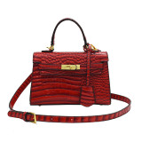 Crocodile Pattern Versatile Handbag