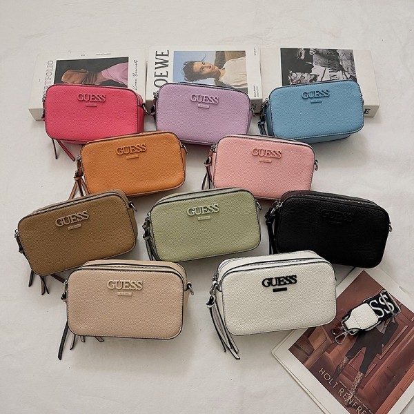 Letter camera wide shoulder strap single shoulder crossbody small square bag